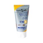 کرم ضد آفتاب فاقد چربی spf40 آقایان سان سیف  50 گرم