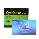 پک سیستین ب6 بایو فرمولا به همراه قرص استئوکینون هولیستیکا