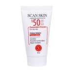 کرم ضد آفتاب بی رنگ پوست خشک SPF50 اسکن اسکین 40 میلی لیتر